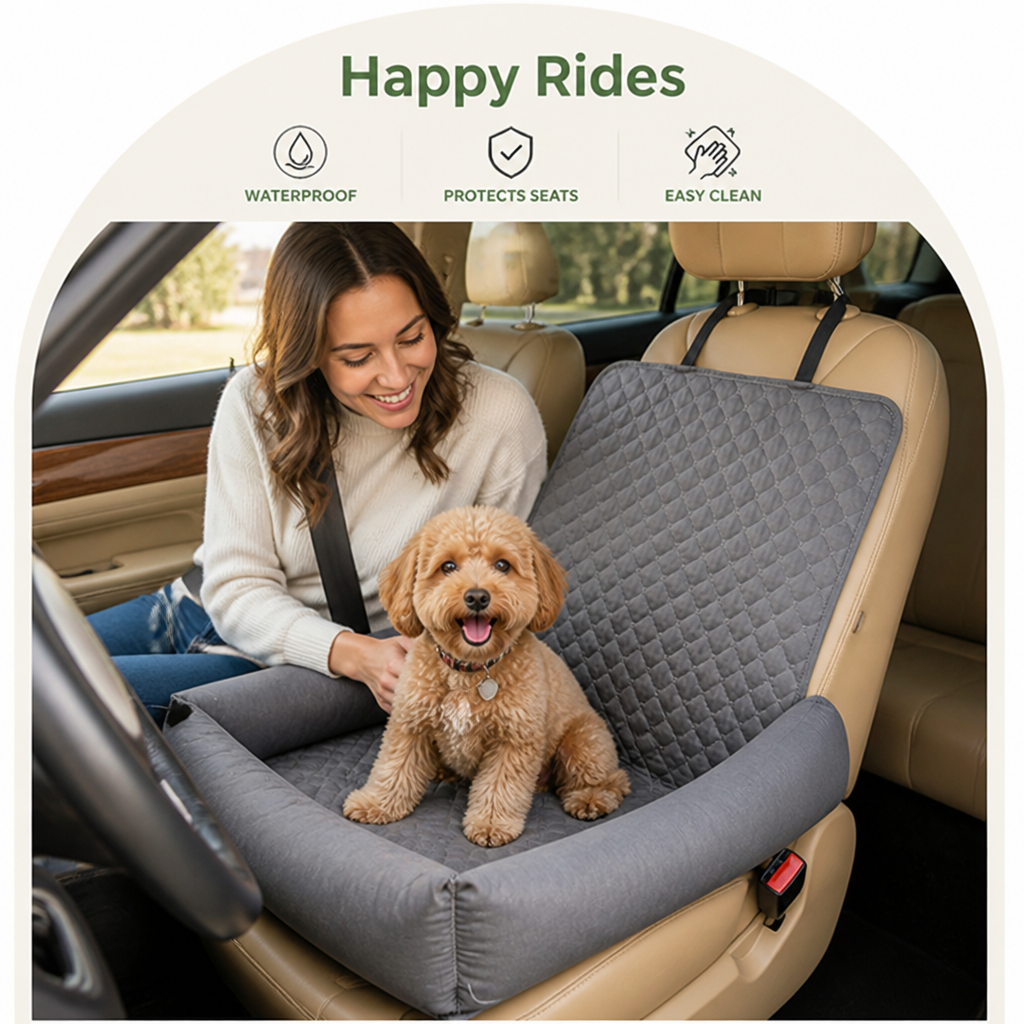 Ortekor Waterproof Quilted & Easy-Clean Car Seat Cover