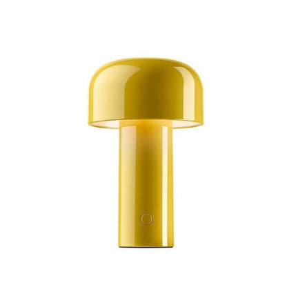 Cordless Mushroom Table Lamp with Touch Dimmer & USB-C Rechargeable Battery for Bedroom, Desk & Outdoor