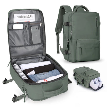 Women's Oxford Daypack with Multi-Compartment Organization for Travel, Commuting & Campus