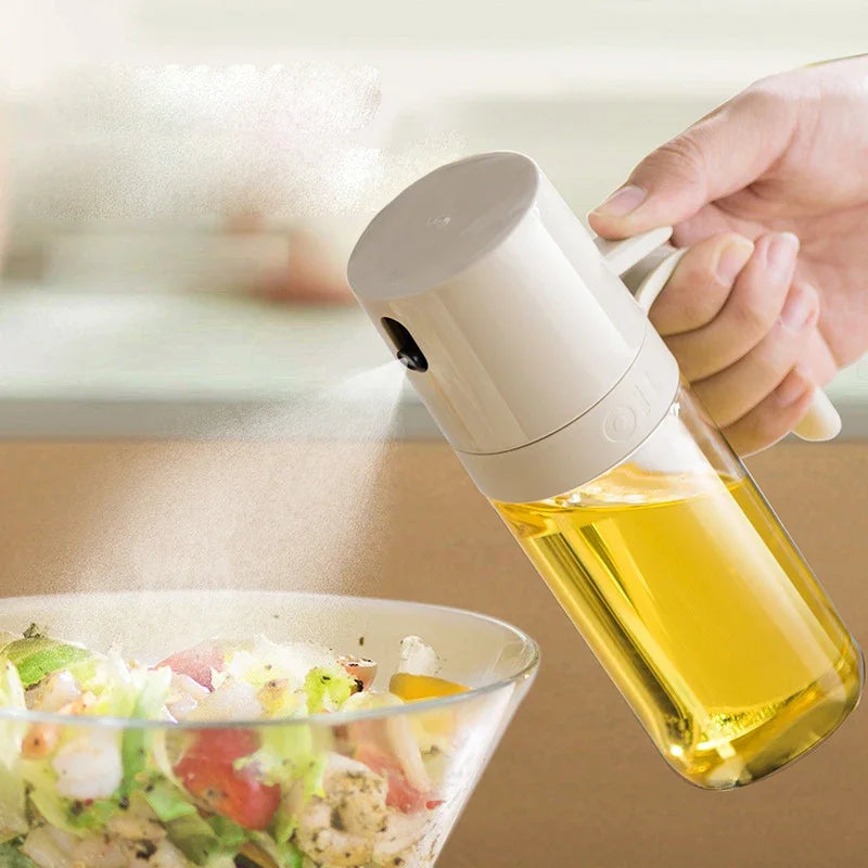 Heat-Safe Glass Oil Mister Bottle 8.5 fl oz Kitchen Cooking Spray Tool for Air Fryer Grill Salad Baking