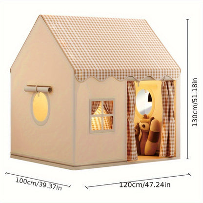 Kids Fort Tent for Bedroom & Playroom | Portable Pop-Up Play House 51 x 47 x 39 Inches | Cozy Indoor Hideout & Private Den for Toddlers