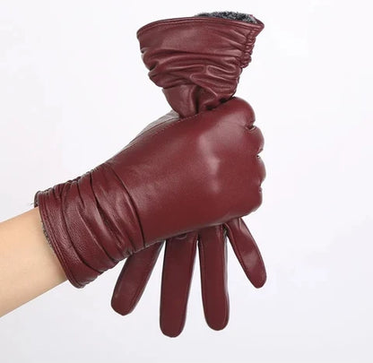 Gloves Sheepskin Leather Wool Lined