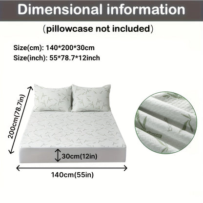 Cooling Bamboo Mattress Topper with 3D Airflow Layer for Better Sleep & Pressure Relief
