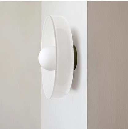 Glass Ceiling Light Fixture with Nordic-Inspired Design – Soft Ambient Lighting for Bedroom, Kitchen, Living Room & Hallway