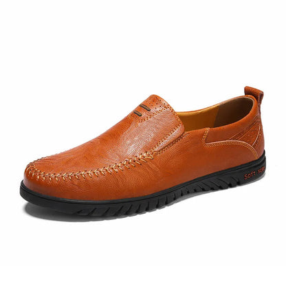 Men's Leather Oxford Dress Shoes for Work & Everyday Wear – Classic Lace-Up Formal Footwear in Brown Chocolate