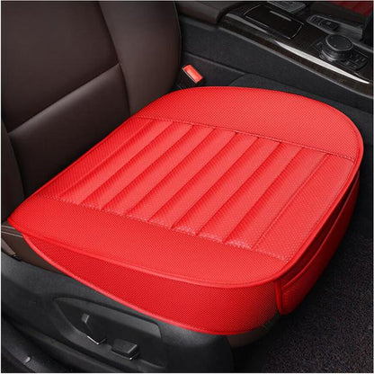 Bamboo Charcoal Car Seat Pad with Odor Absorption & Cooling – Front Pocket for Phone & Keys