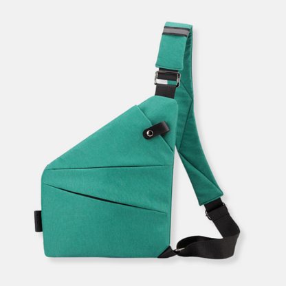 Compact Crossbody Sling Bag with RFID Protection & Secure Compartments for Travel & Daily Commute
