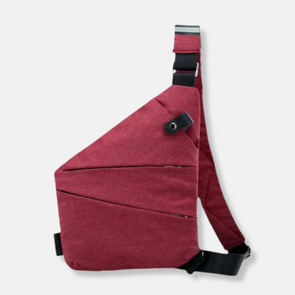 Compact Crossbody Sling Bag with RFID Protection & Secure Compartments for Travel & Daily Commute