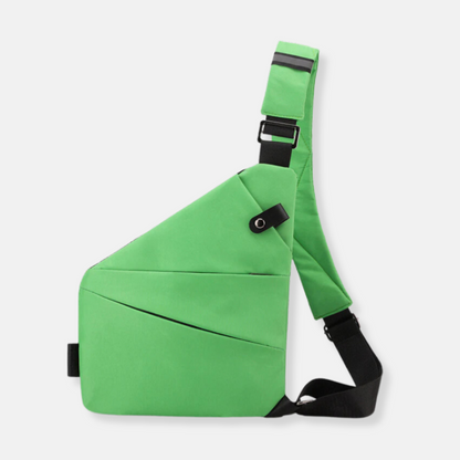 Compact Crossbody Sling Bag with RFID Protection & Secure Compartments for Travel & Daily Commute