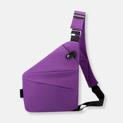 Compact Crossbody Sling Bag with RFID Protection & Secure Compartments for Travel & Daily Commute