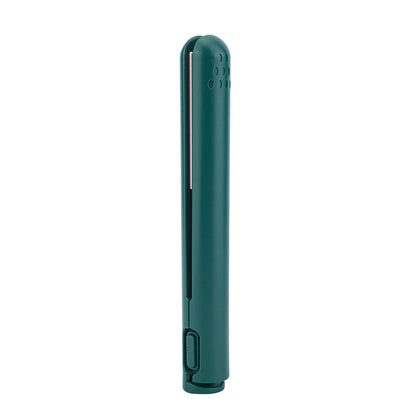 Compact Dual-Function Hair Styling Tool Ceramic Plates Curls & Straightens Portable Travel Size for Daily Touch-Ups On-the-Go Styling