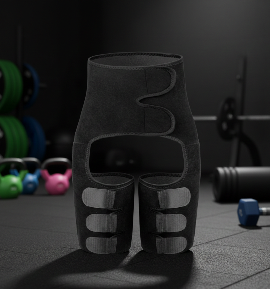 Compression Hip & Thigh Wrap for Support During Exercise & Daily Wear | Adjustable Brace for Men & Women