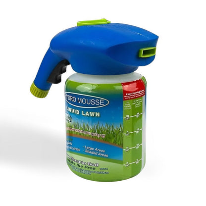 Hose-End Grass Seed Sprayer for Bare Spots & Dog Patches | Covers 100 sq ft | Lawn Repair Kit with Moisture-Locking Formula