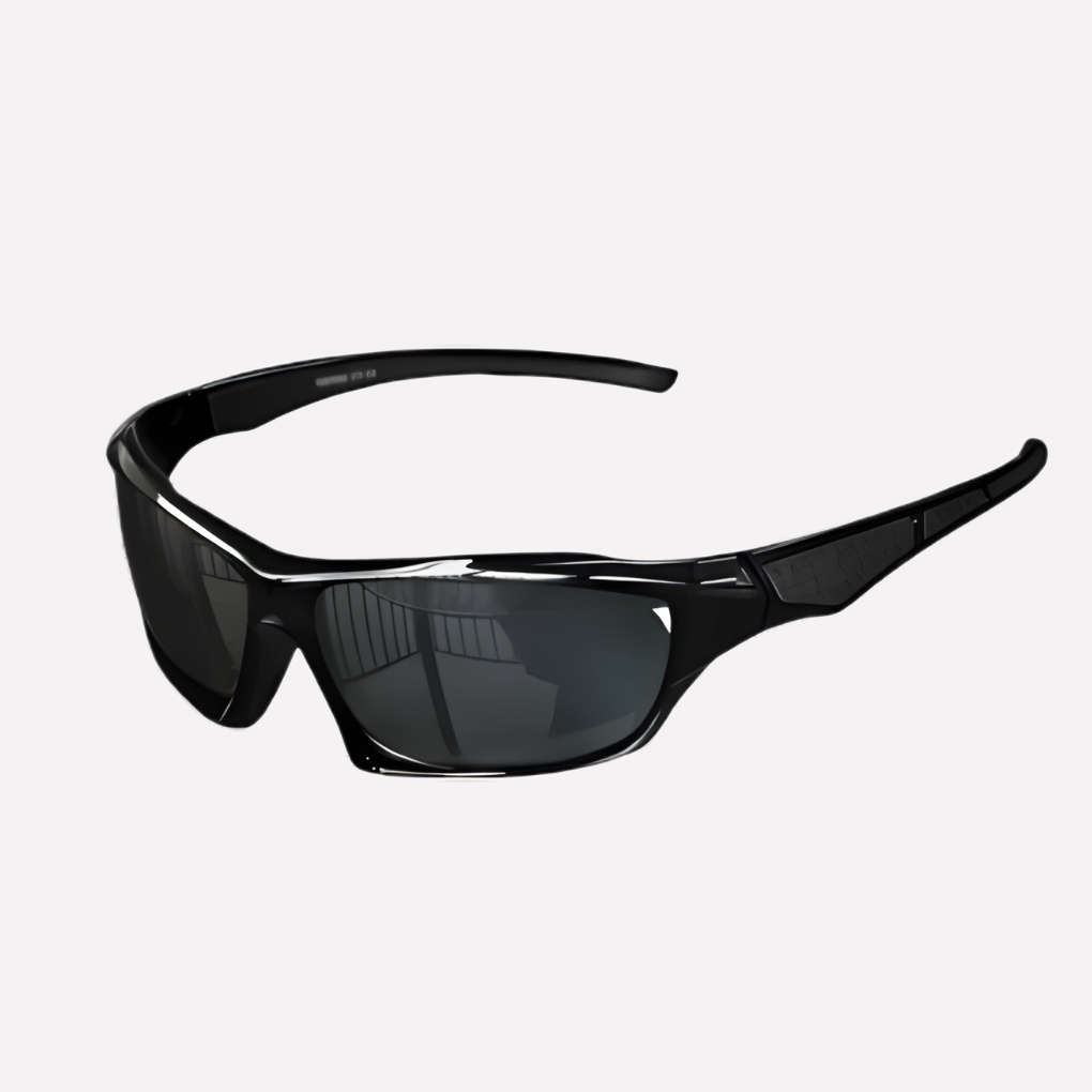 Wraparound Athletic Sunglasses with Polarized Lenses & Full UV Protection for Running, Cycling, Fishing & Driving