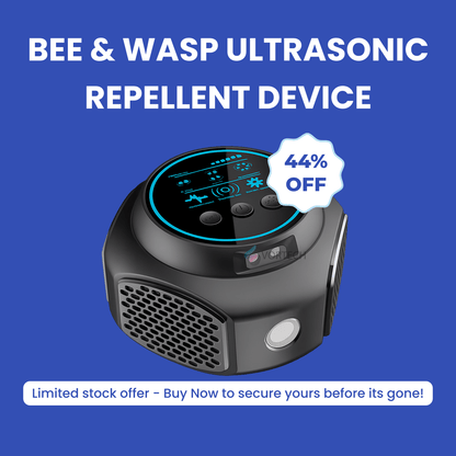 Ultrasonic Insect Repeller for Flying Pests | Plug-In Deterrent for Stinging Insects & Wood-Boring Bugs | Chemical-Free Home Defense