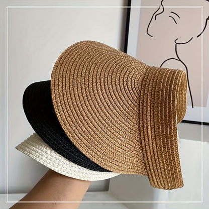 Women's Sun Visor Hat with Collapsible Wide Brim for Beach, Travel, Pool Days & Summer Outings | UV Protection Headwear for Vacation, Outdoo