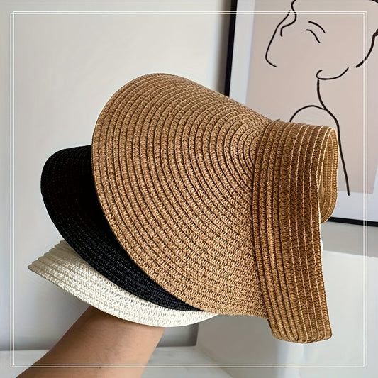 Women's Sun Visor Hat with Oversized Brim | Packable UV Protection Cap for Beach, Golf & Outdoor | Breathable Non-Stretch Headband