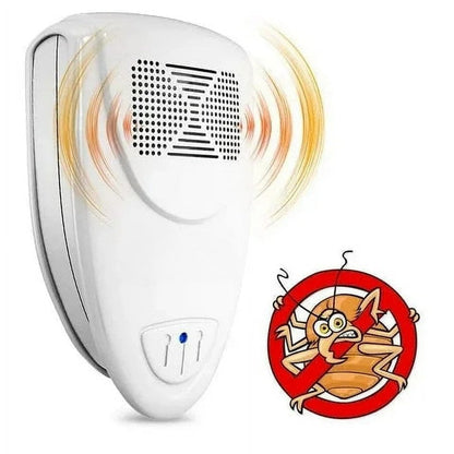 Electronic Pest Deterrent Plug-In Device for Home Protection Against Insects and Rodents – Safe Ultrasonic Wave Technology – Silent
