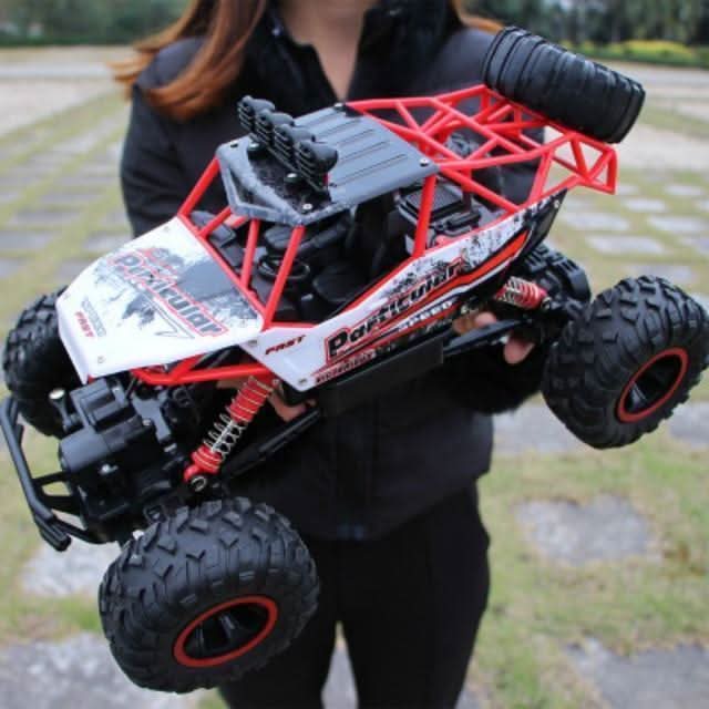 All-Terrain 4WD Radio-Controlled Truck 14" 2.4GHz Wireless High-Speed Crawler for Kids & Hobbyists Dirt Grass Rock Climbing Backyard Racing
