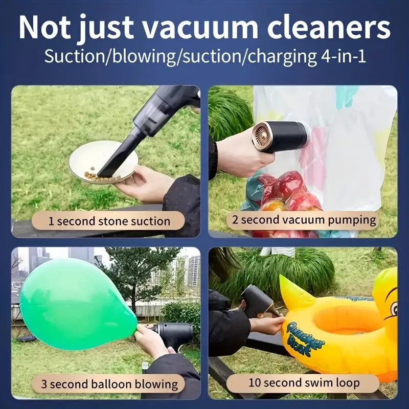 Cordless Vacuum Cleaner with 5000 Pa Suction, Handheld Car Vacuum for Interior Detailing and Home Cleaning