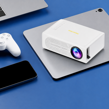 Compact Projector | Mini 1080P Projector with USB Connectivity | Portable Entertainment for Movies and Gaming