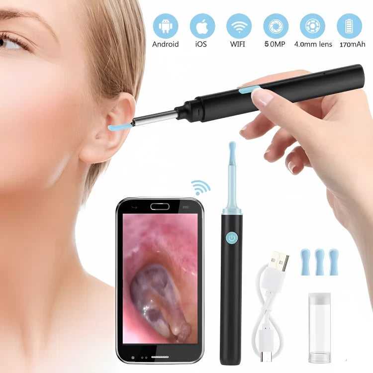 Earwax Removal Endoscope HD Camera Silicone Tips Type-C