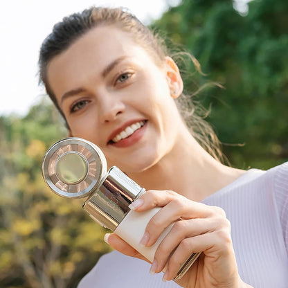 Portable Neck Fan with Power Bank & Adjustable Speed for Ultimate Comfort | Hands-Free Cooling for On-the-Go Relief
