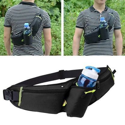 Hydration Waist Pack for Jogging, Hiking & Cycling – Lightweight Waterproof Running Belt with Drink Holder