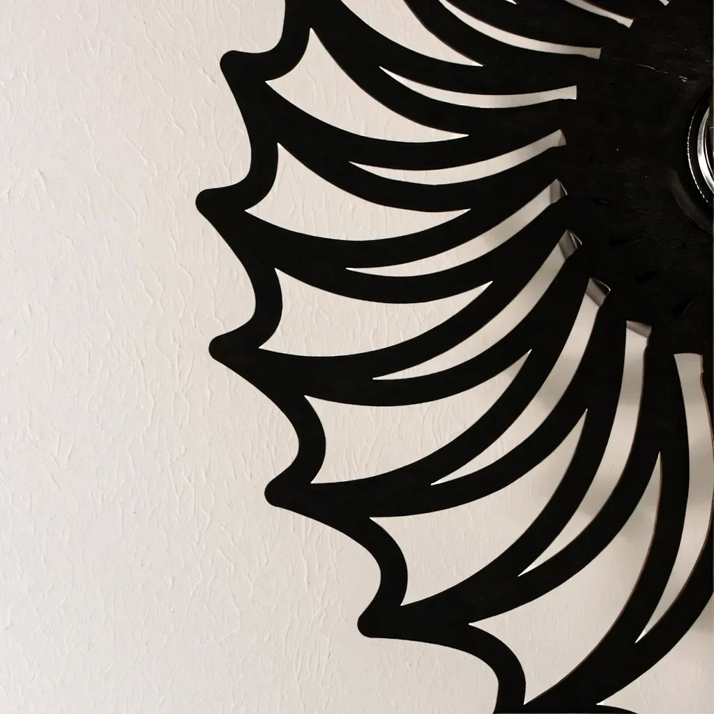 Spiral Shell Accent Sconce with LED – Handcrafted Ceramic & Wood Fixture in Gold or Black for Entryways, Bedrooms & Hallways