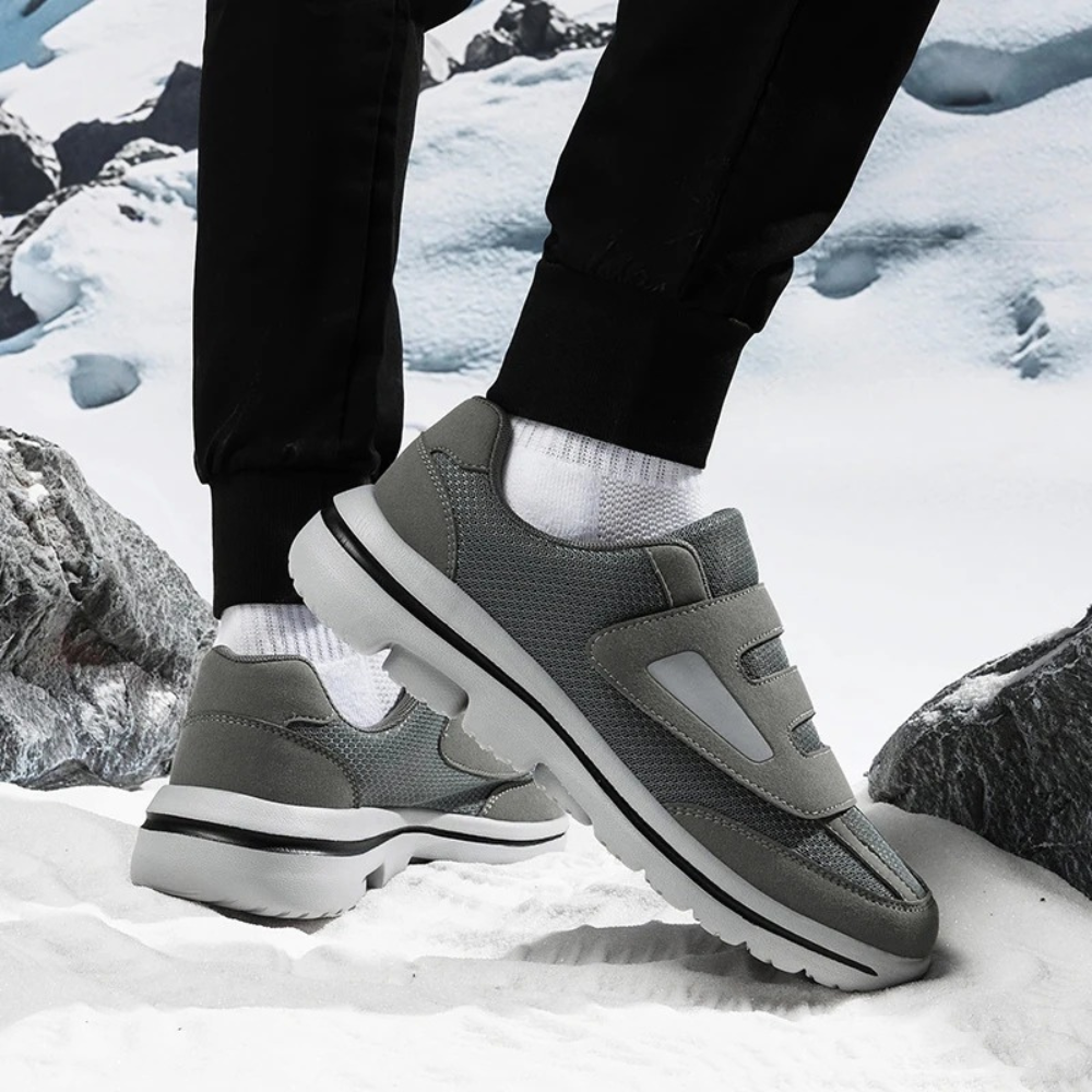 Adjustable Wide-Fit Comfort Shoes for Swollen Feet & Diabetic Care with Hook-and-Loop Straps