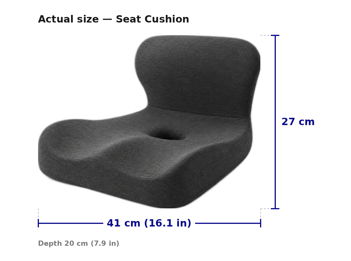 Office Chair Cushion for Back Support, Memory Foam Car Seat Cushion, Ergonomic Coccyx Cushion for Tailbone Pain Relief