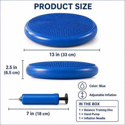 Ortekor Inflatable Dog Balance Disc with Pump - At-Home Balance & Coordination Training for Dogs with Limited Exercise Space