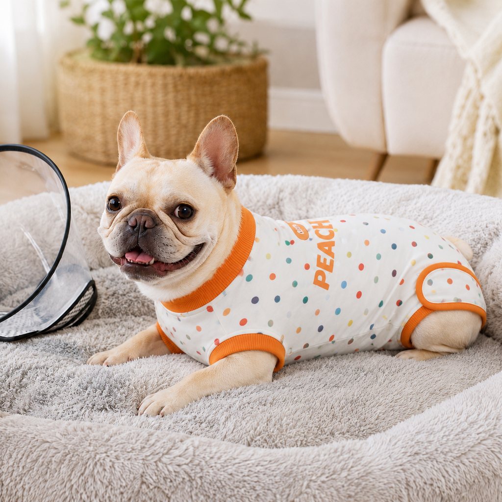 Ortekor Dog Recovery Suit for Post-Surgery Belly Protection - Soft Cone Alternative Onesie for Spay, Neuter & Anti-Lick Care