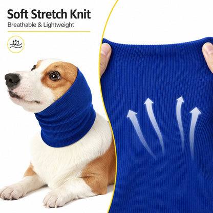 Ortekor Dog Calming Head Wrap for Thunder, Fireworks & Cold Walks - Soft Ear Coverage for Stressful Moments