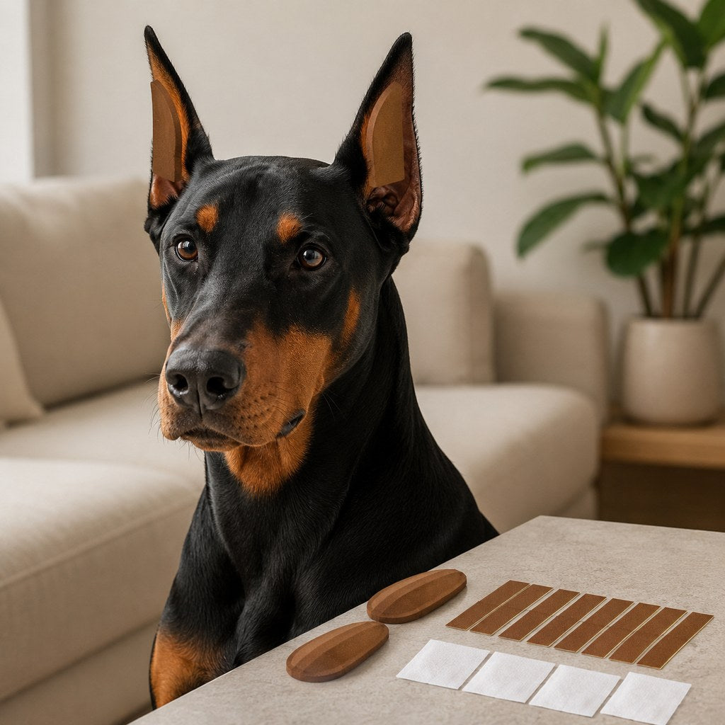 Ortekor At-Home Dog Ear Posting Support Patch Kit - Low-Profile Adhesive Support Without Separate Liquid Glue