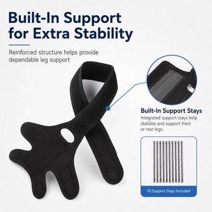 Ortekor Adjustable Dog Joint Support Brace for Daily Walks & Senior Leg Stability