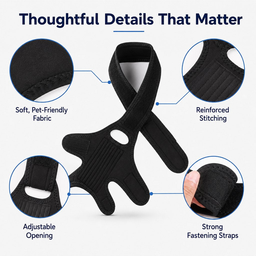 Ortekor Adjustable Dog Joint Support Brace for Daily Walks & Senior Leg Stability