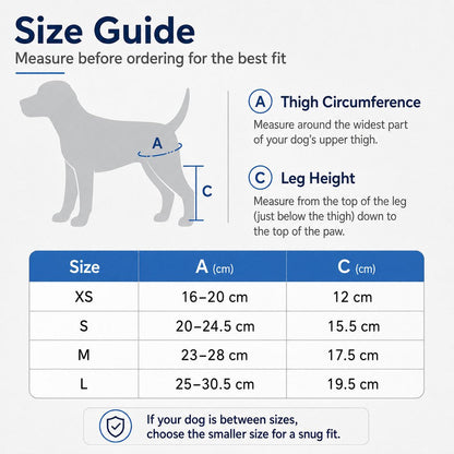 Ortekor Adjustable Dog Joint Support Brace for Daily Walks & Senior Leg Stability