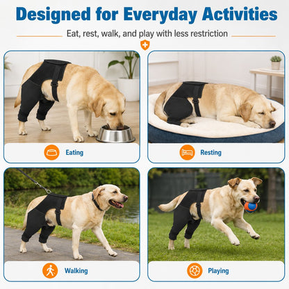 Ortekor Dog Rear Leg Recovery Sleeve for Post-Surgery Care & Licking Protection