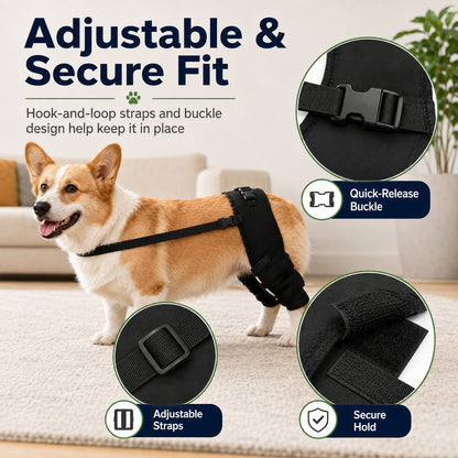 Ortekor Dog Rear Leg Support Brace for Senior & Weak Dogs - Adjustable Hind Leg Mobility Support for Walking & Daily Care