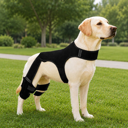 Ortekor RearGuard Dog Rear Leg Support Brace - Anti-Slip Hind Leg Stability Wrap for Senior Dogs, Hardwood Floors & Recovery Walks