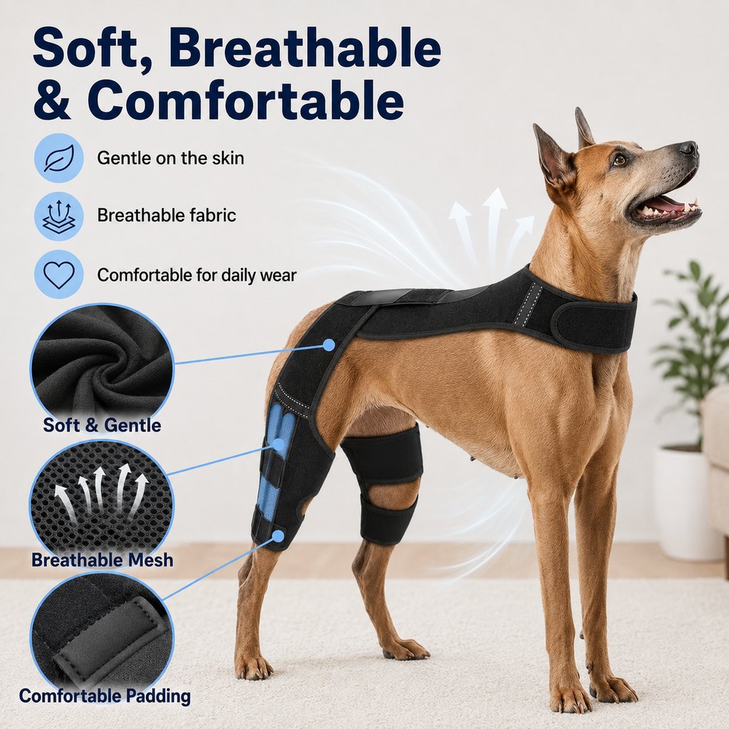Ortekor Dog Rear Leg Support Harness for Senior Dogs - Dual Hind Leg Mobility Aid for Walking & Standing