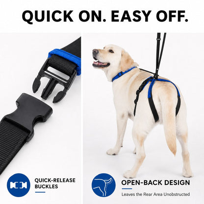 Ortekor Adjustable Dog Rear Lift Support Harness - Hind Leg Assistance for Stairs, Car Entry & Daily Walks