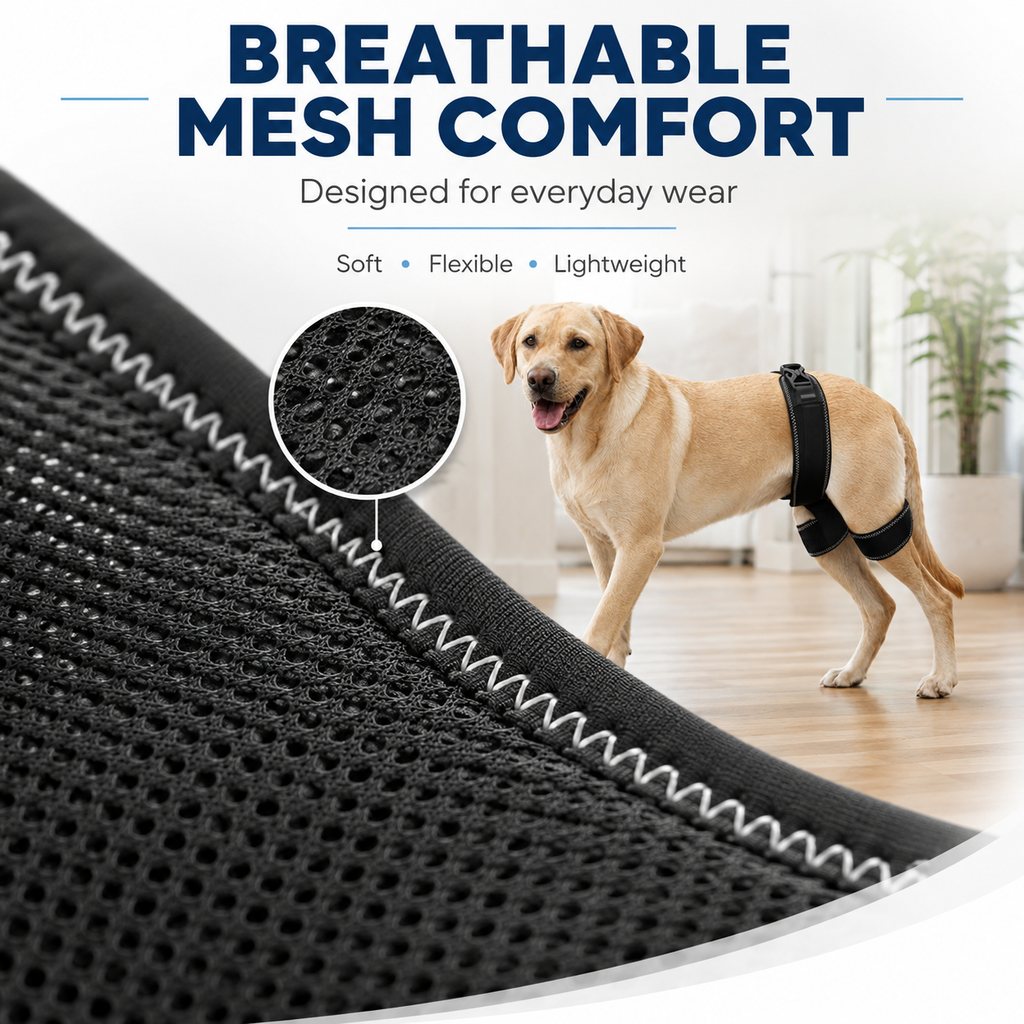 Ortekor Dog Hip & Rear Leg Support Brace – Adjustable Dual Hind-Leg Stability Wrap for Senior Dogs, Hardwood Floors & Daily Walks