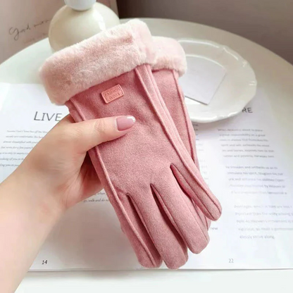 Insulated Windproof Gloves with Smart Fingertips for Women | Touch-Compatible Hand Warmers for Cold Weather Commutes Outdoor Activities Dail