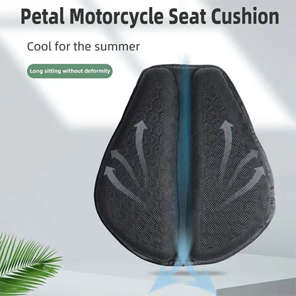 Comfort Gel Seat Cushion | Motorcycle Seat Pad with Shock Absorption | Breathable Design for Long Rides