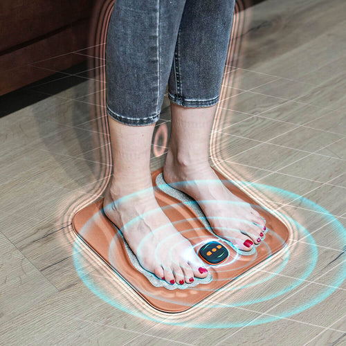 Foot Nerve Stimulation Mat for Neuropathy Pain Relief | EMS Therapy Pad | Circulation Booster for Tingling Feet | Rechargeable Massager with