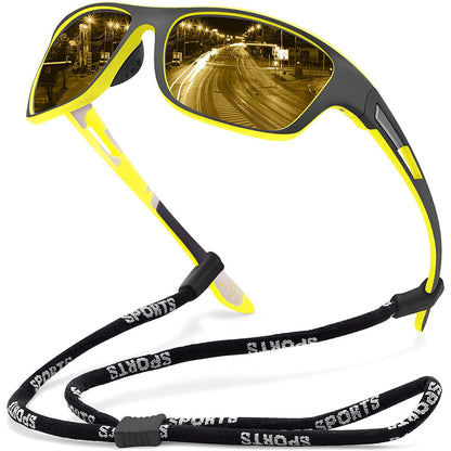 Polarized Outdoor Sunglasses UV400 Protection Scratch Resistant Lightweight Sport Eyewear for Hiking Fishing Cycling Water Activities Men Wo