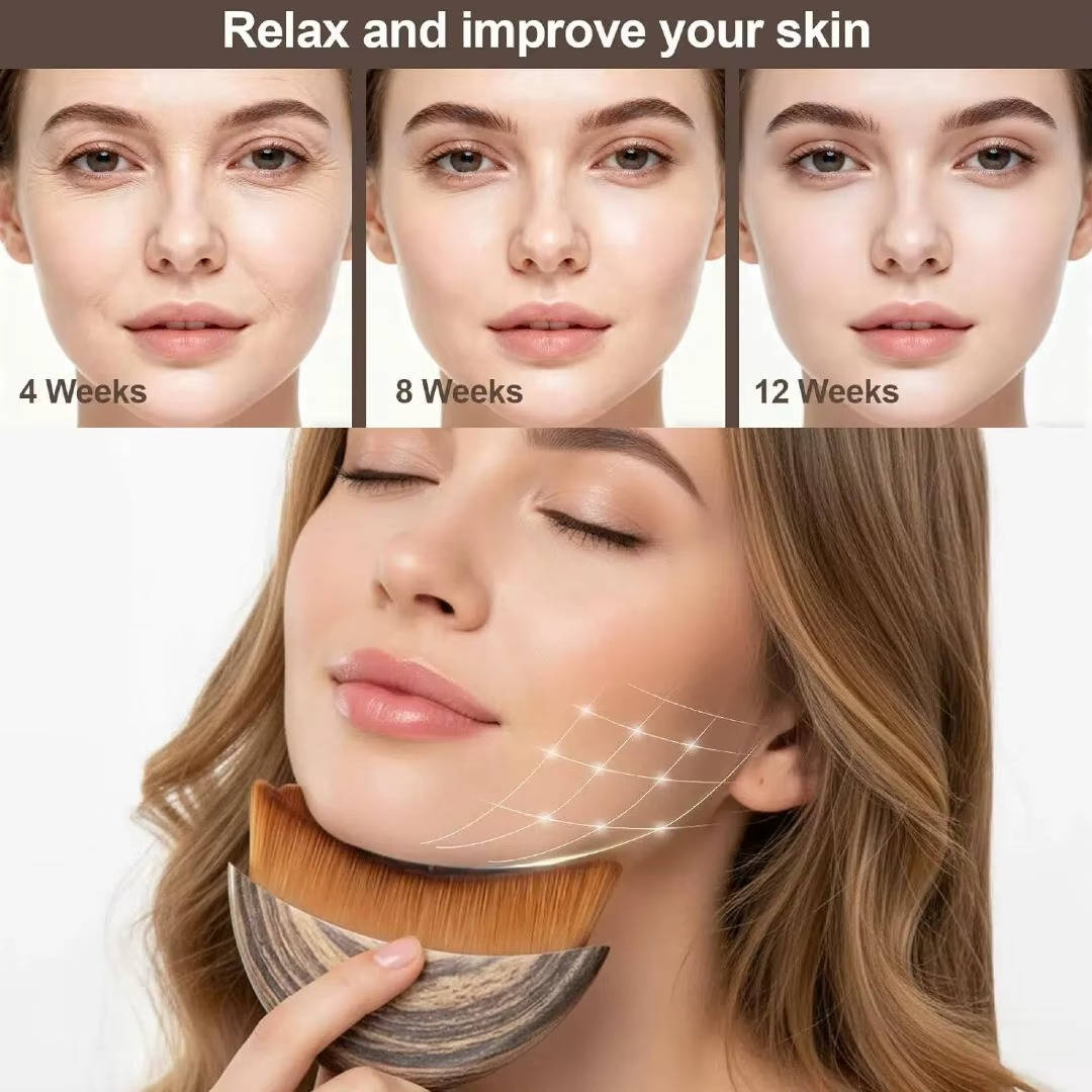 Gentle Face Brush for Skin Exfoliation and Makeup