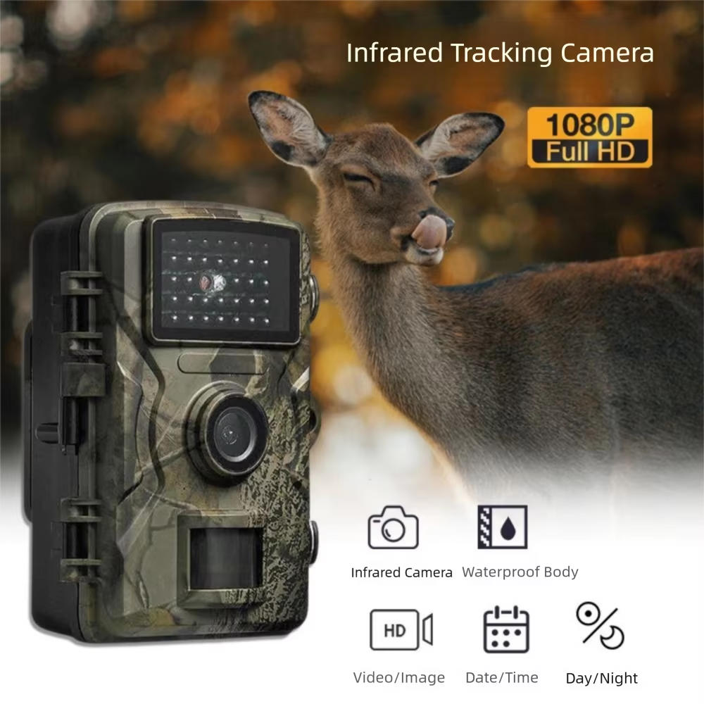 Trail Camera with Night Vision and Audio Recording, Game Camera for Hunting, Weatherproof Camera for Wildlife Watching